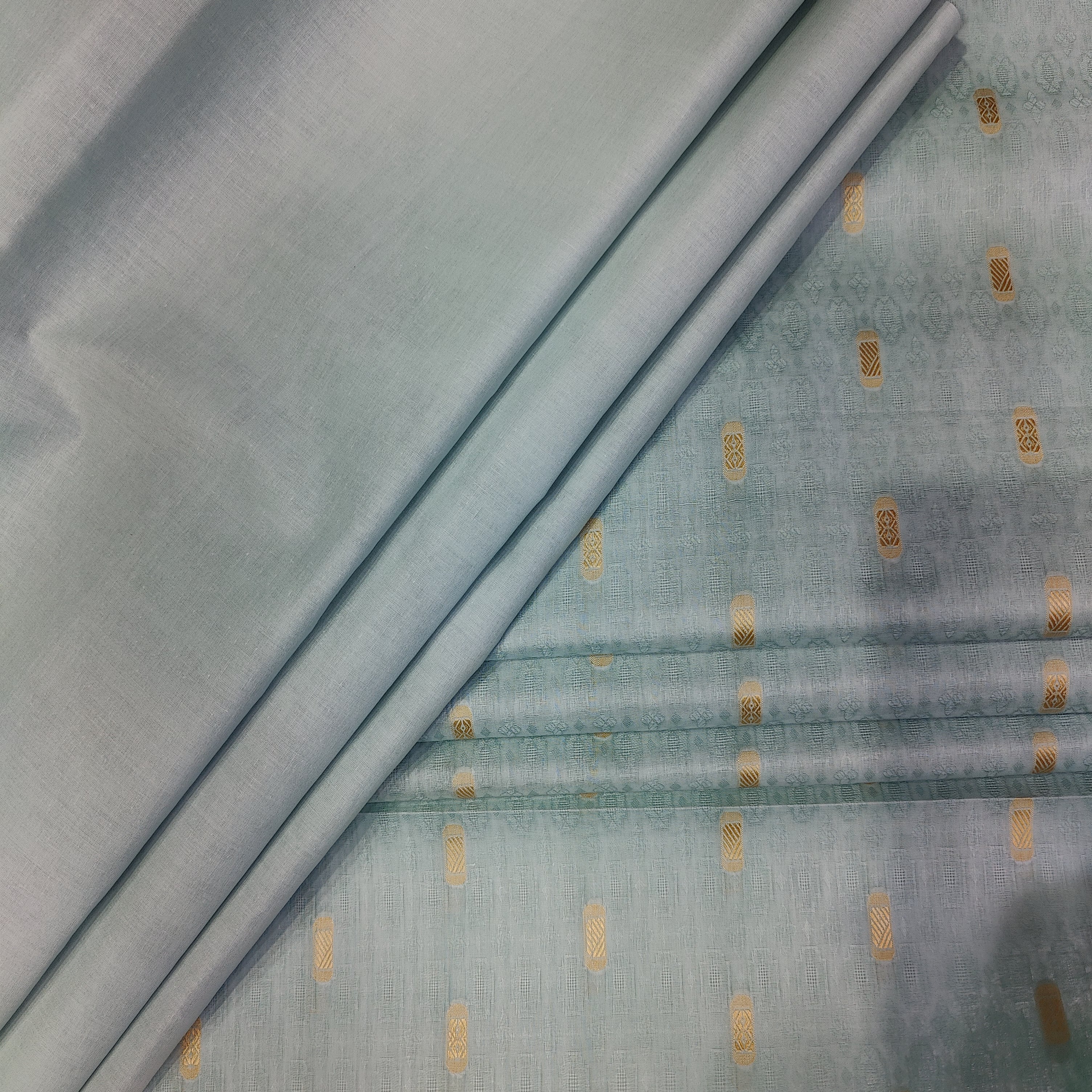 Crown Matching Cotton Unstitched Shalwar Kameez for Men